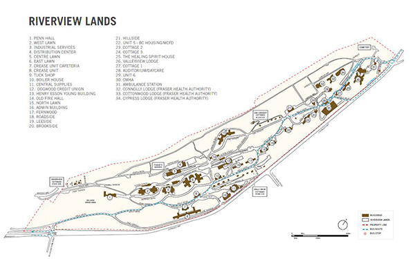 Map of Riverview lands