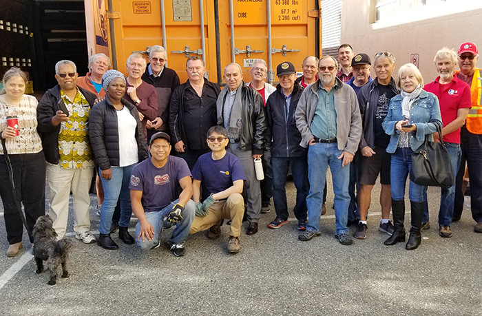 Group photo of those who helped with Rotary World Help