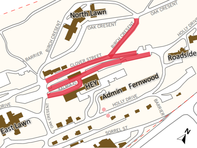 Sumiqwuelu/Riverview Lands map view of road closures