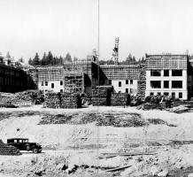 Construction of Female Chronic building (subsequently renamed East Lawn) September 1929 