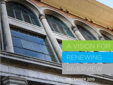 Front cover page of the Vsion Document for Renewing Riverview